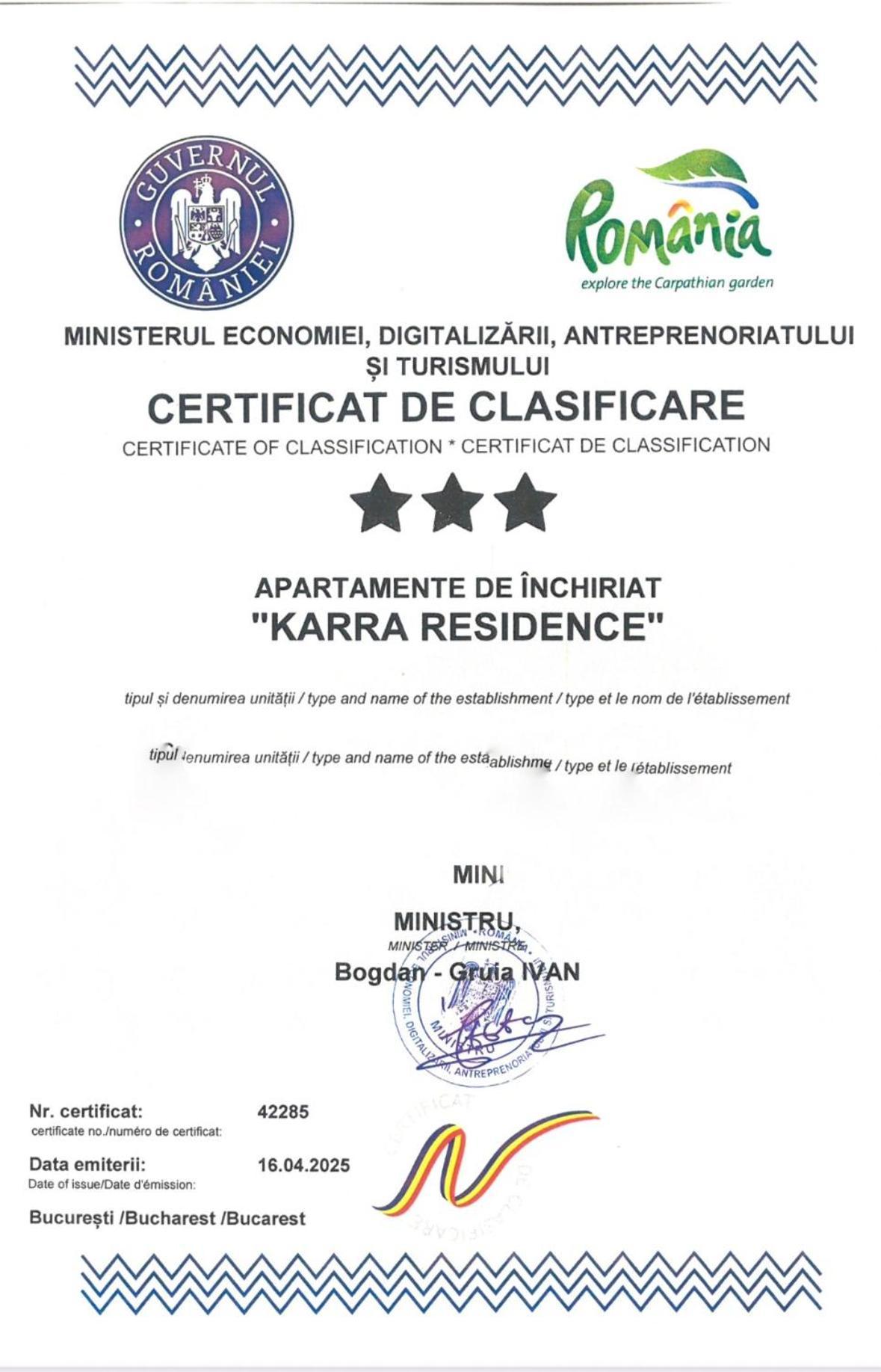 Karra Residence Timisoara - Autorizat Ministerul Turismului 外观 照片